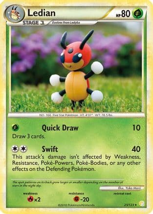 Ledian - HeartGold SoulSilver Reverse Holofoil