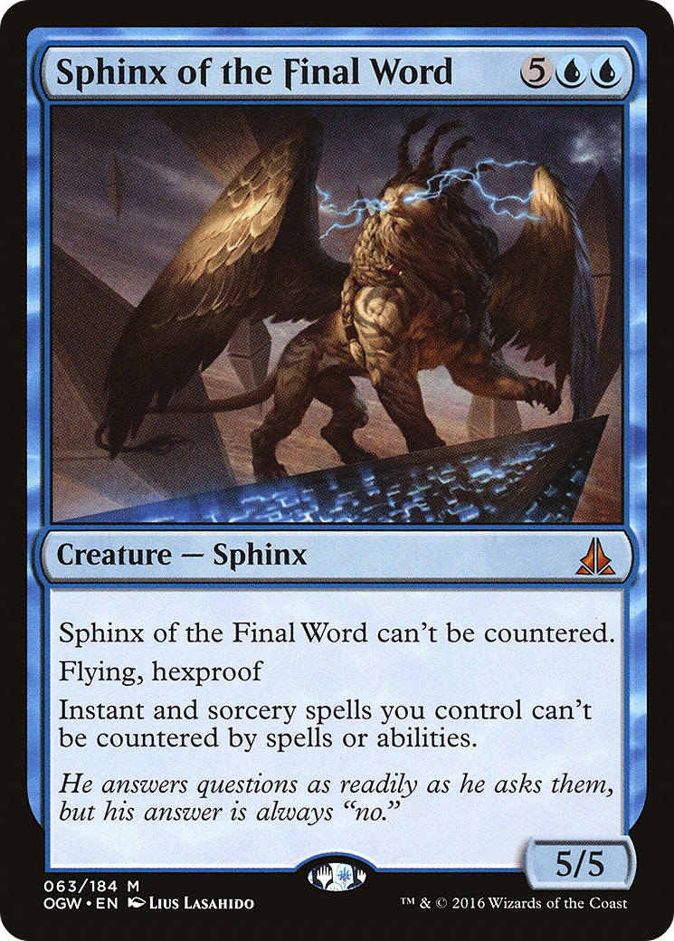 Sphinx of the Final Word [Oath of the Gatewatch] Foil
