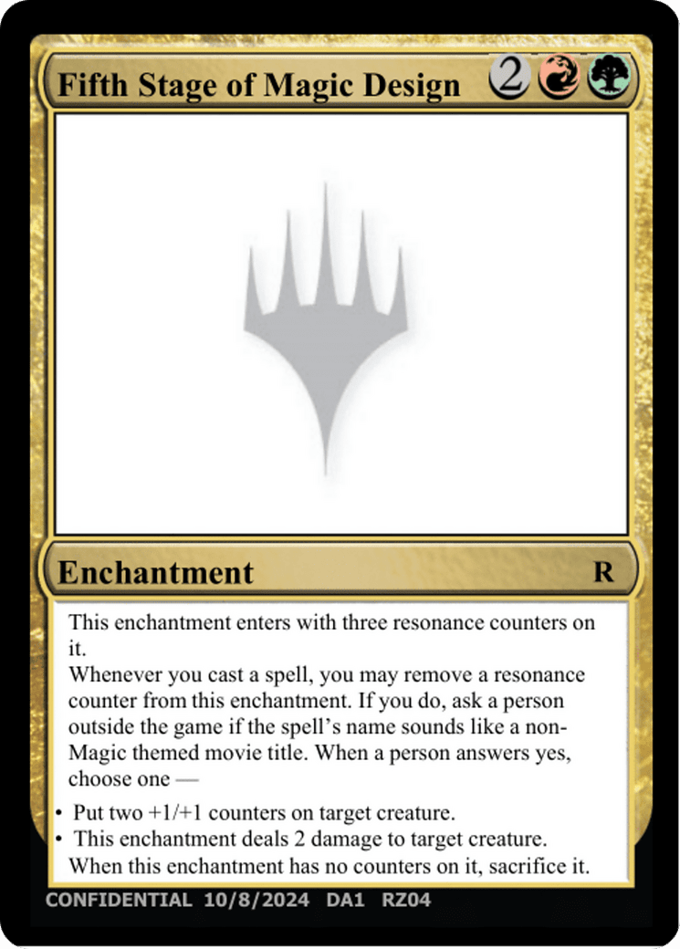 Fifth Stage of Magic Design (DA1-RZ04O) - Unknown Event