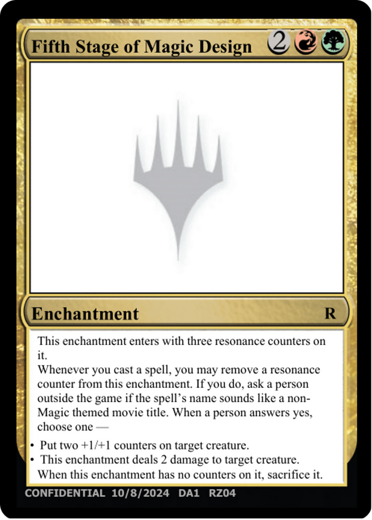 Fifth Stage of Magic Design (DA1-RZ04O) - Unknown Event