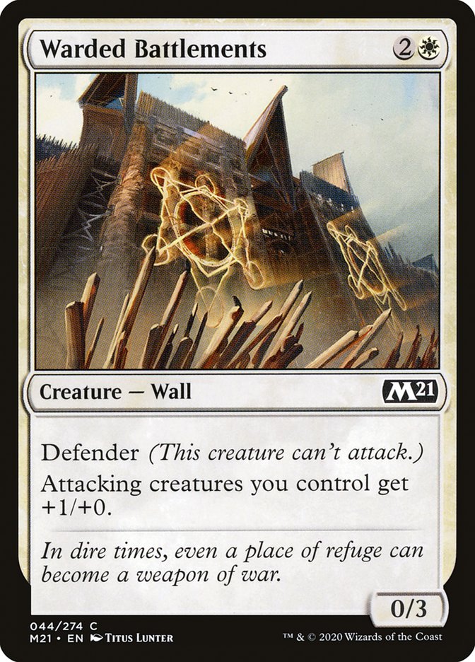 Warded Battlements 44 (Core Set 2021) 