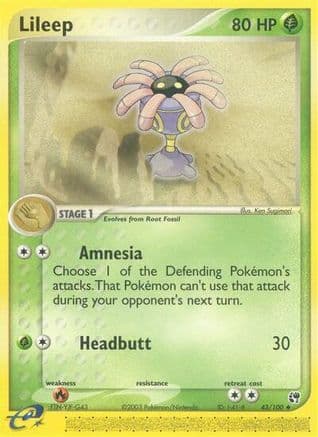 Lileep 43/100 - Sandstorm Reverse Holofoil