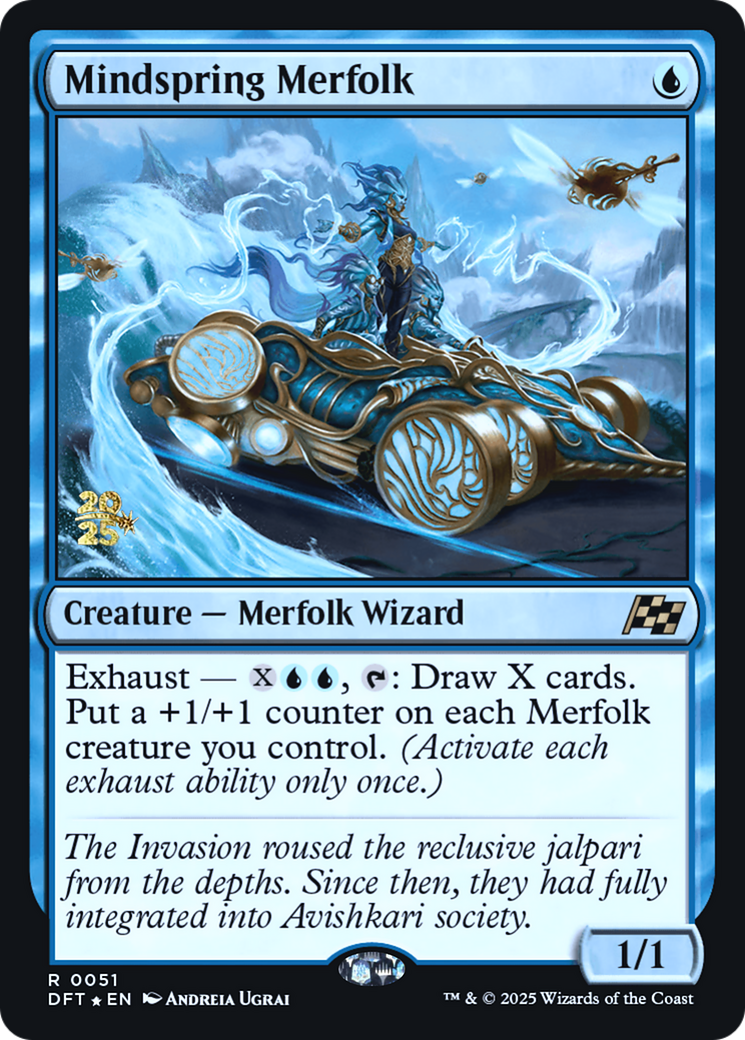 Mindspring Merfolk (-051) [Prerelease Cards]  Foil