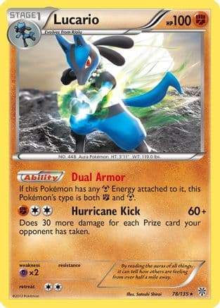 Lucario 078/135 - Plasma Storm Reverse Holofoil