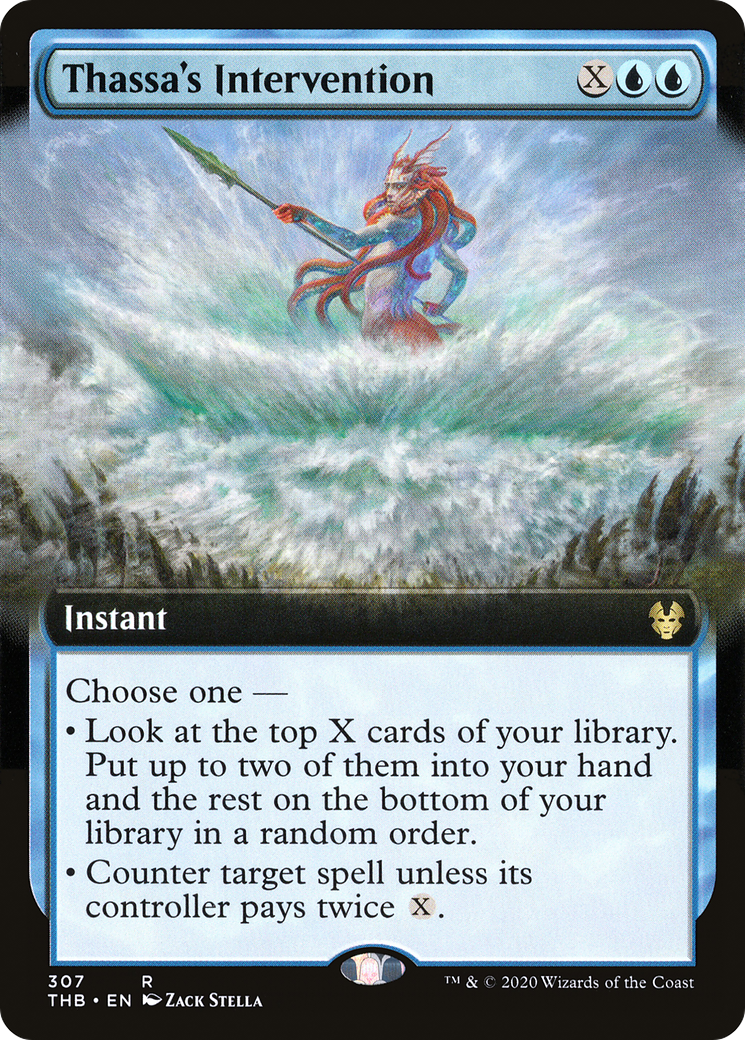 Thassa's Intervention (Extended Art) [Theros Beyond Death] Foil