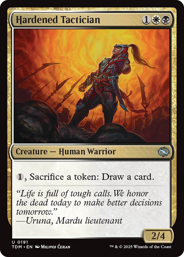 Hardened Tactician (191) [Tarkir: Dragonstorm]  Foil
