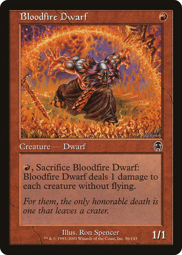 Bloodfire Dwarf [Apocalypse] Foil