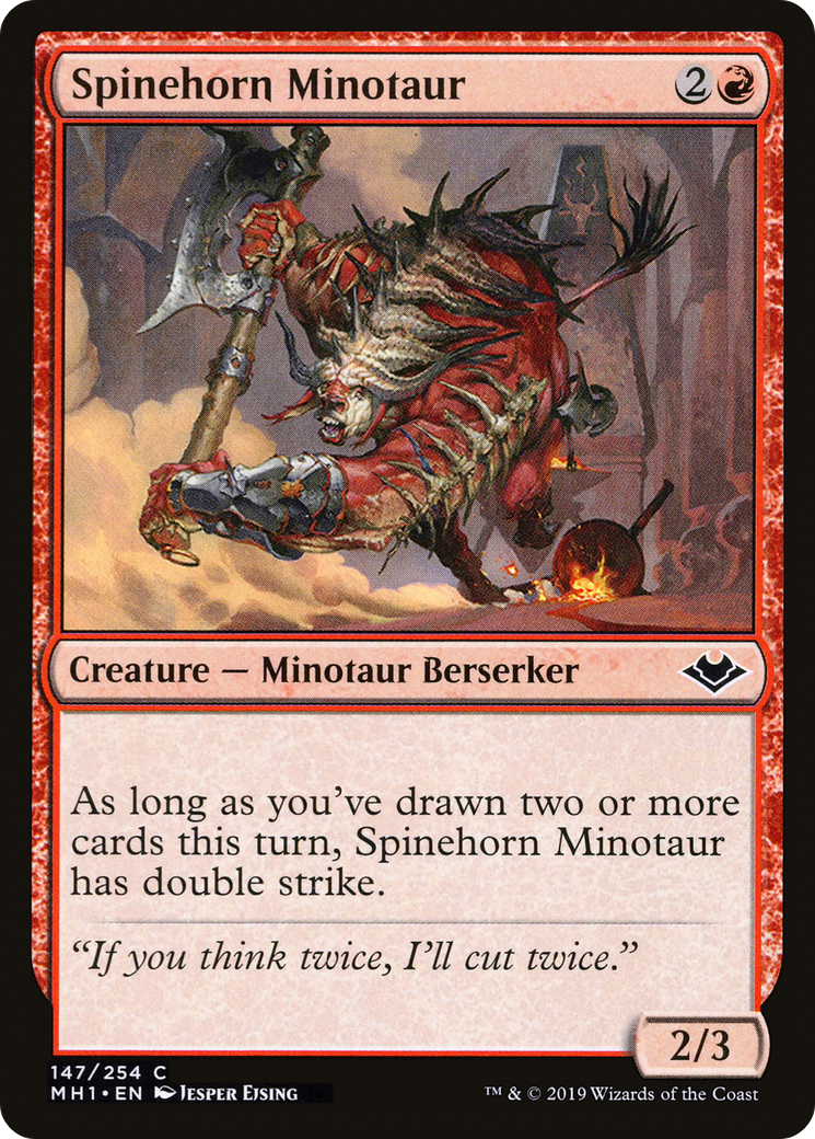 Spinehorn Minotaur [Modern Horizons] Foil