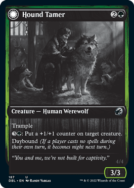 Hound Tamer // Untamed Pup [Innistrad: Double Feature] Foil
