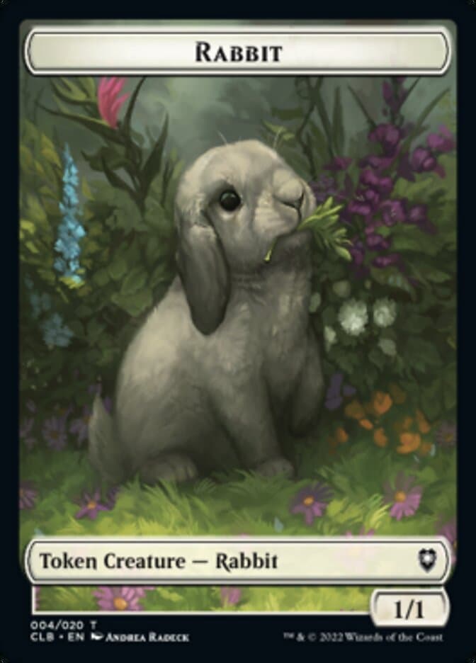 Treasure // Rabbit Double-Sided Token [Commander Legends: Battle for Baldur's Gate Tokens] Foil
