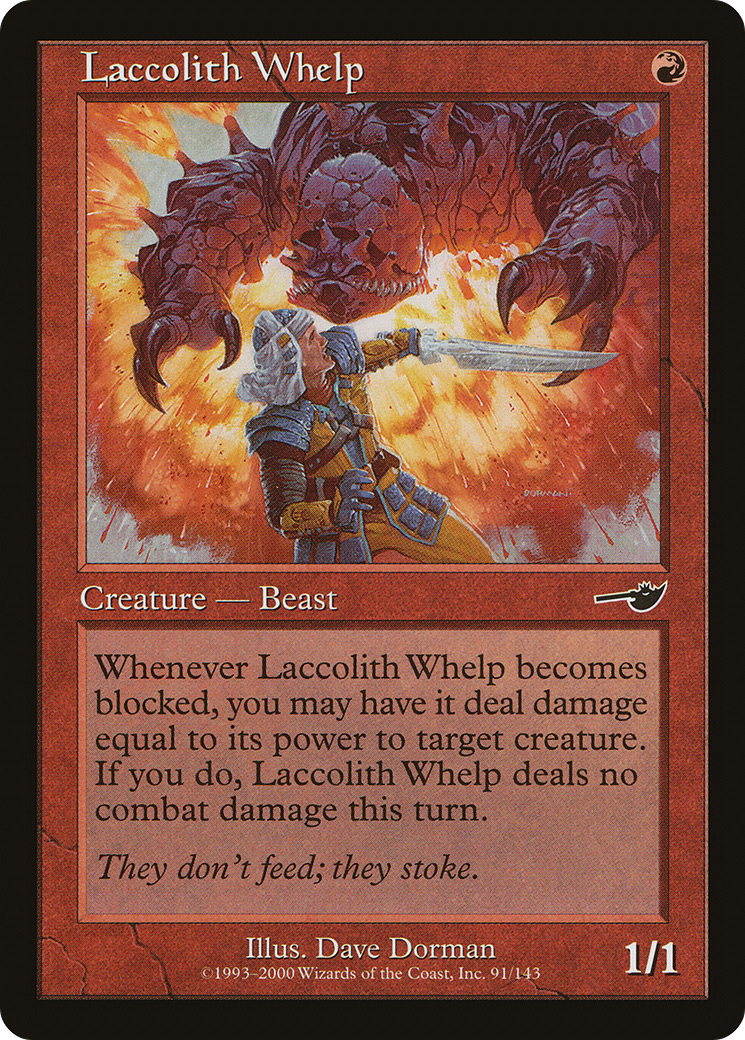Laccolith Whelp [Nemesis] Foil