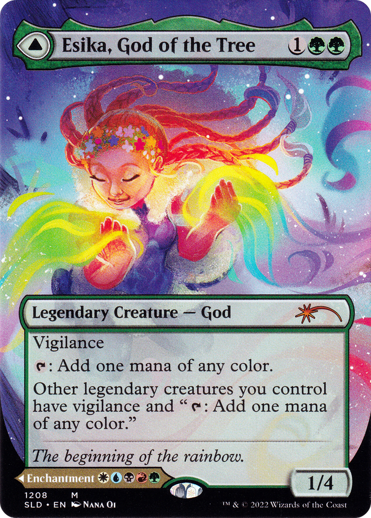 Esika, God of the Tree // The Prismatic Bridge (Display Commander) (Borderless) [Secret Lair: From Cute to Brute] Foil