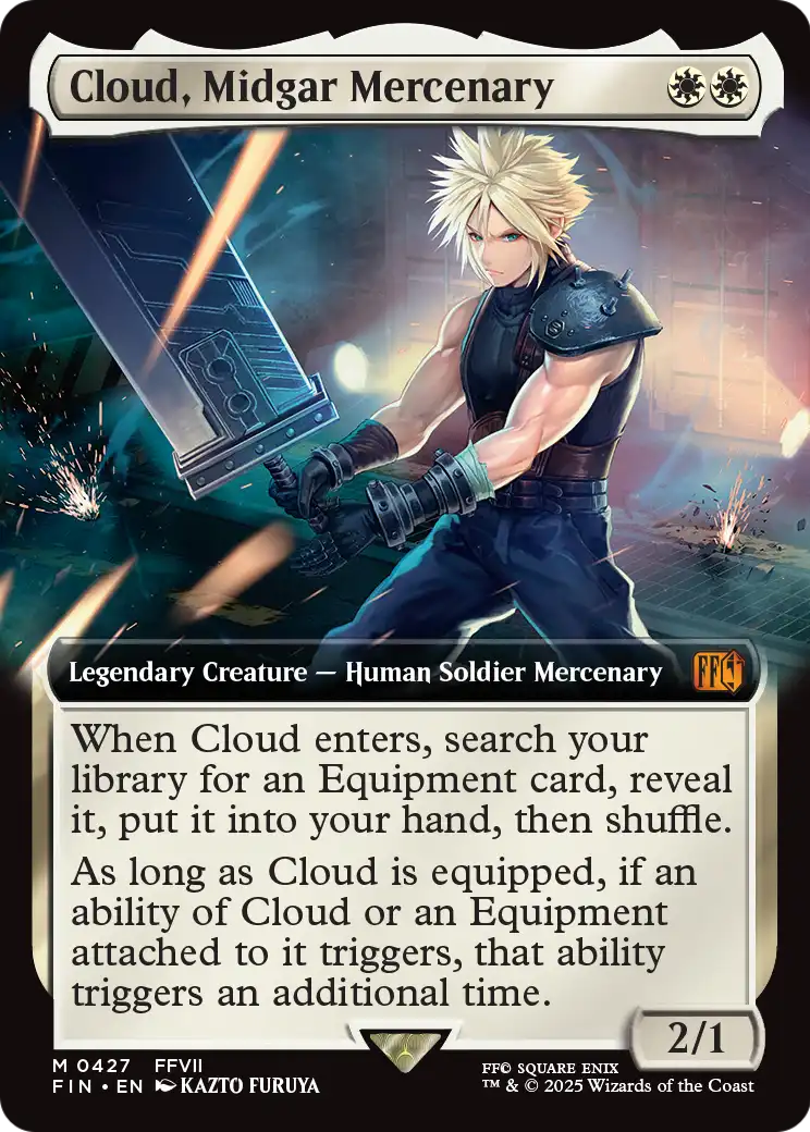 Cloud, Midgar Mercenary (Extended Art) (427) [FINAL FANTASY]  Foil
