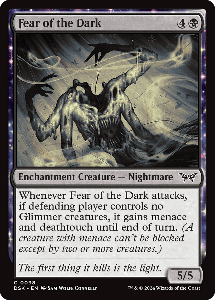 Fear of the Dark [Duskmourn: House of Horror] Foil