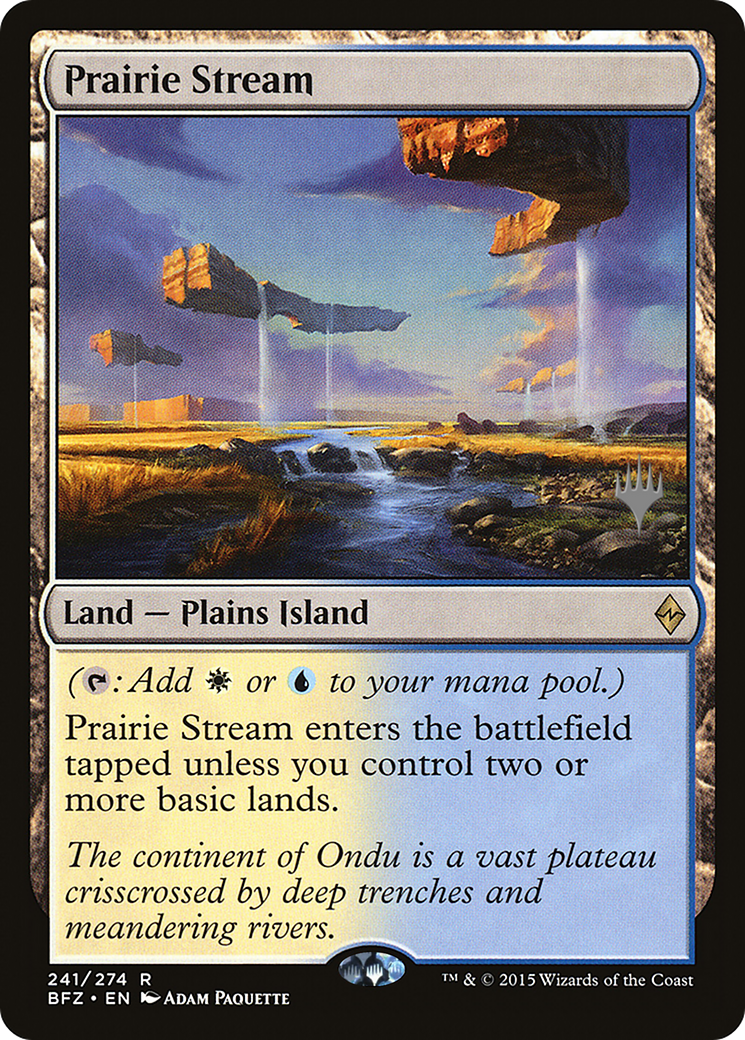 Prairie Stream [Battle for Zendikar Promos] Foil