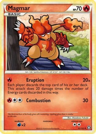 Magmar 42/102 - Triumphant Reverse Holofoil