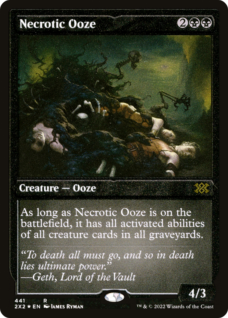 Necrotic Ooze (Foil Etched) |  Foil (441) [Double Masters 2022]