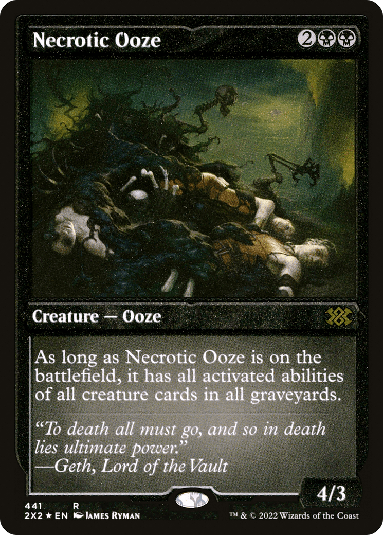 Necrotic Ooze (Foil Etched) |  Foil (441) [Double Masters 2022]