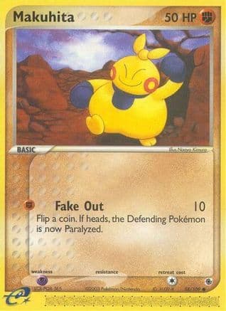 Makuhita 58/109 - Ruby and Sapphire Reverse Holofoil