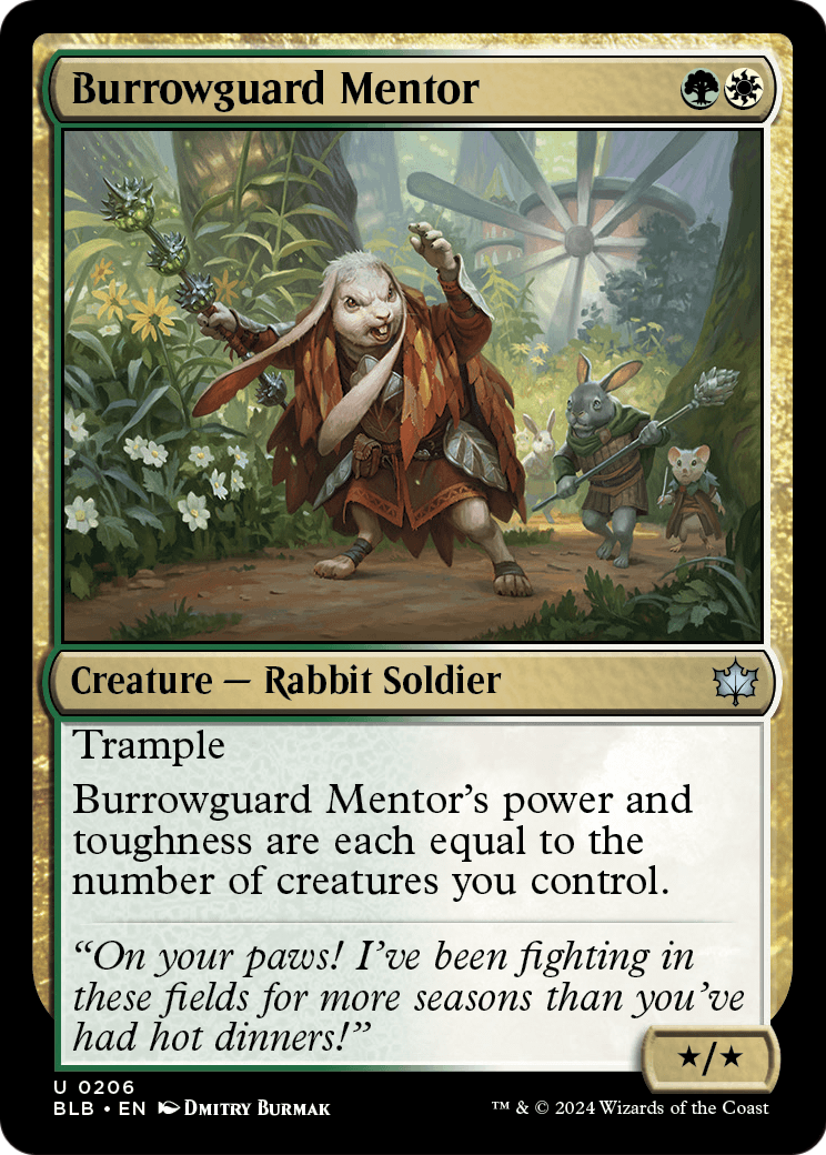 Burrowguard Mentor [Bloomburrow] Foil