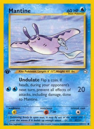 Mantine 064/111 - Neo Genesis 1st Edition