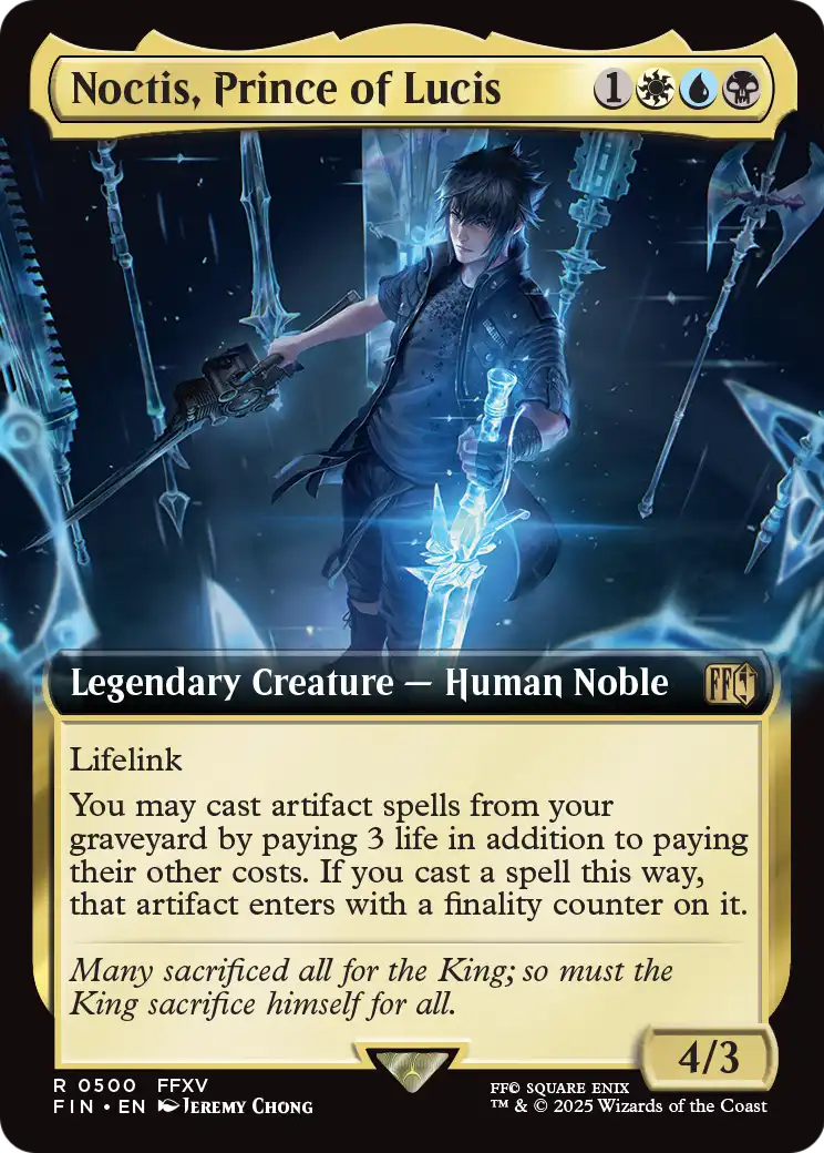 Noctis, Prince of Lucis (Extended Art) (500) [FINAL FANTASY]  Foil