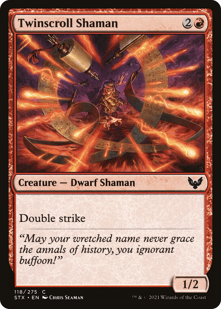Twinscroll Shaman [Strixhaven: School of Mages] Foil