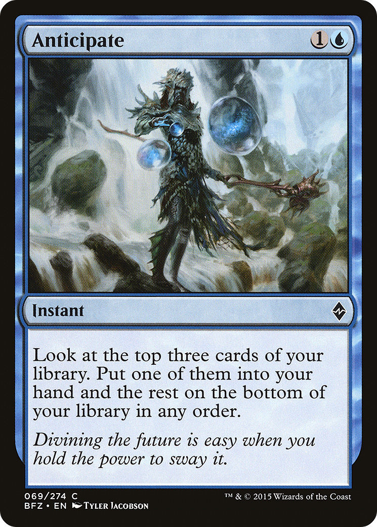 Anticipate [Battle for Zendikar] Foil