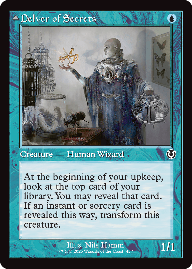 Delver of Secrets // Insectile Aberration (Retro Frame) (457) [Innistrad Remastered]  Foil