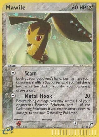 Mawile/100  - Reverse Holofoil Sandstorm - Holo Rare