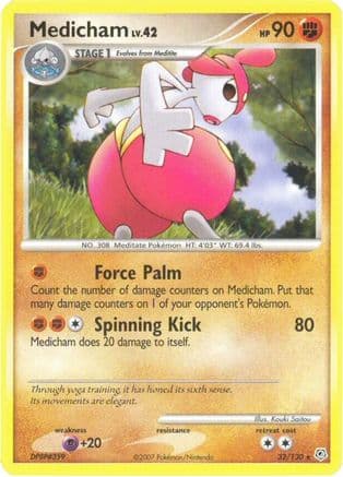 Medicham 32/130 - Diamond and Pearl Reverse Holofoil