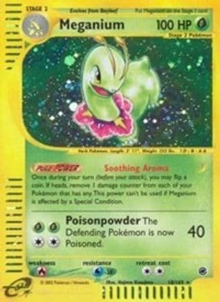 Meganium (18)  - Reverse Holofoil Expedition - Holo Rare