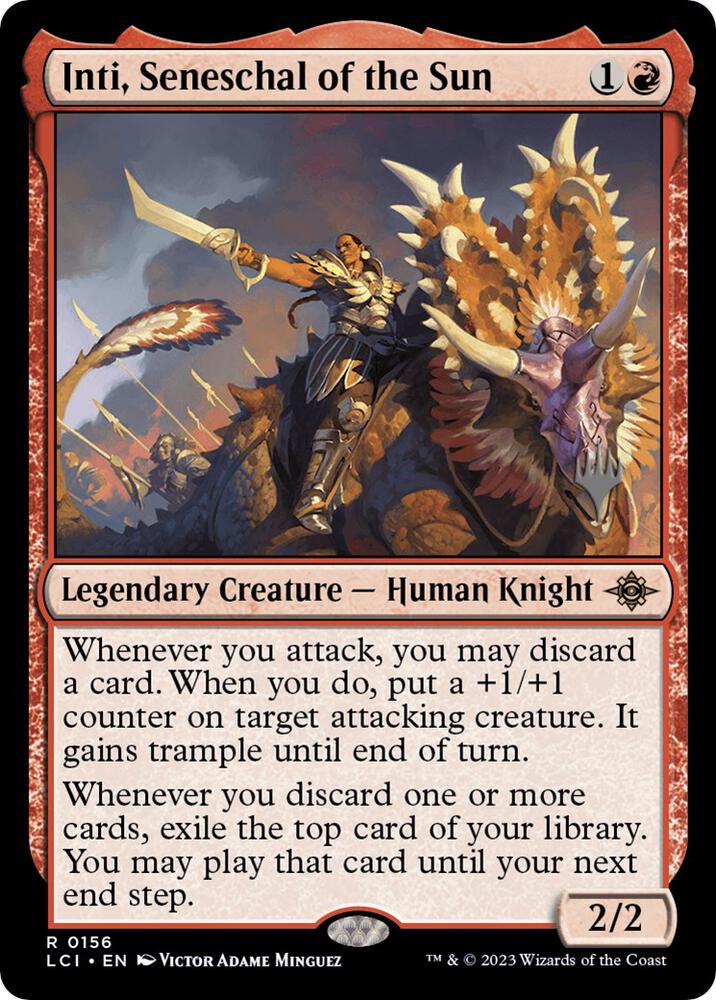 Inti Seneschal of the Sun 156p/138 (Promo Pack: The Lost Caverns of Ixalan)  - Foil