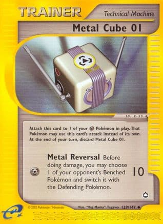 Metal Cube 129/147 - Aquapolis Reverse Holofoil