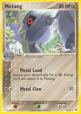 Metang - 21/101/101  - Reverse Holofoil Hidden Legends - Rare