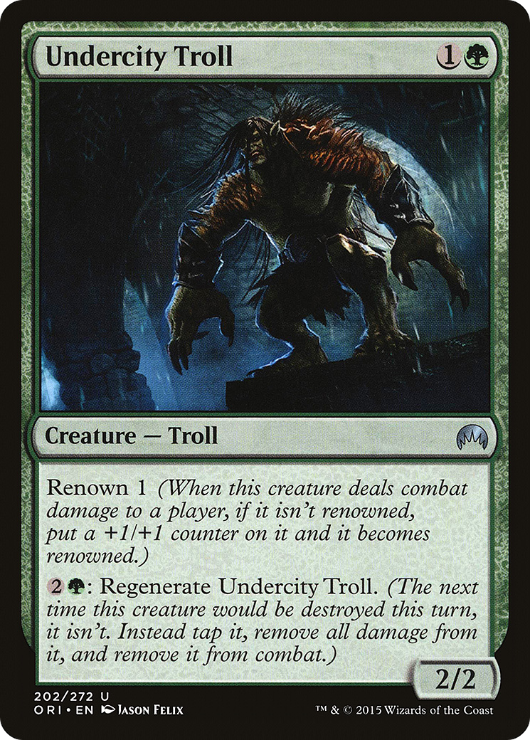 Undercity Troll [Magic Origins] Foil