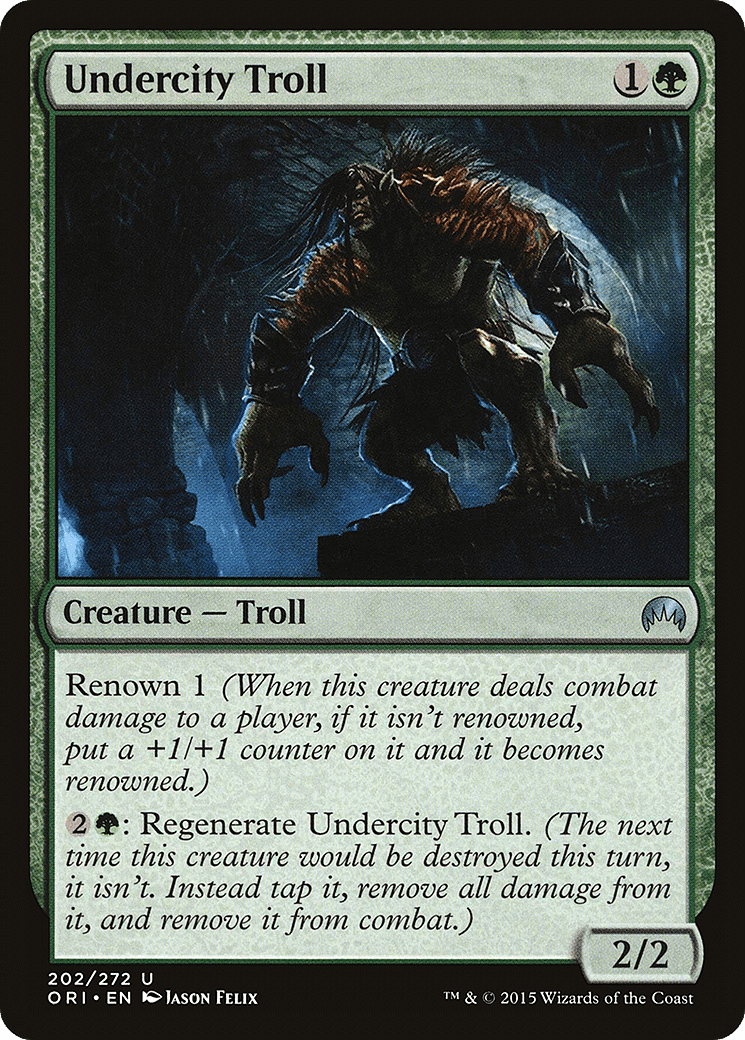 Undercity Troll [Magic Origins] Foil