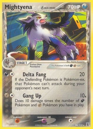 Mightyena (Delta Species) 024/113 - Delta Species Reverse Holofoil