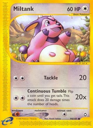 Miltank 094/147 - Aquapolis Reverse Holofoil