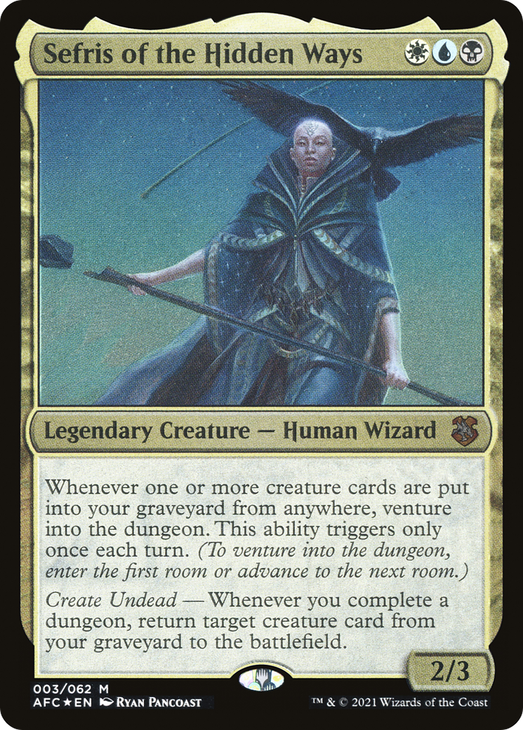 Sefris of the Hidden Ways (003) [Forgotten Realms Commander Display Commanders]  Foil