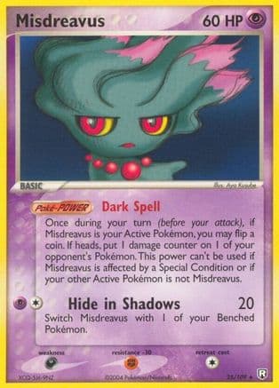 Misdreavus 025/109 - Team Rocket Returns Reverse Holofoil