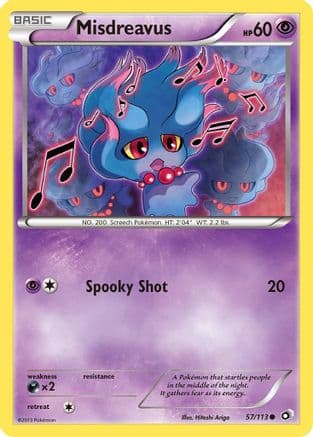 Misdreavus 057/113 - Legendary Treasures Reverse Holofoil