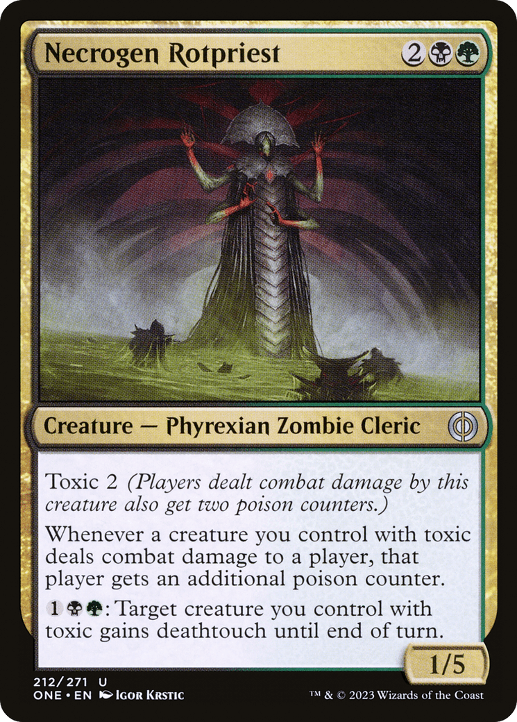 Necrogen Rotpriest [Phyrexia: All Will Be One] Foil
