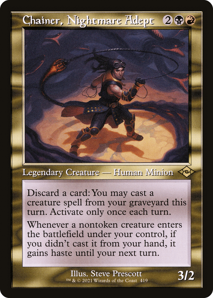 Chainer, Nightmare Adept (Retro) [Modern Horizons 2] Foil