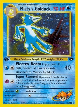 Misty's Golduck 012/132 - Gym Challenge 1st Edition Holofoil