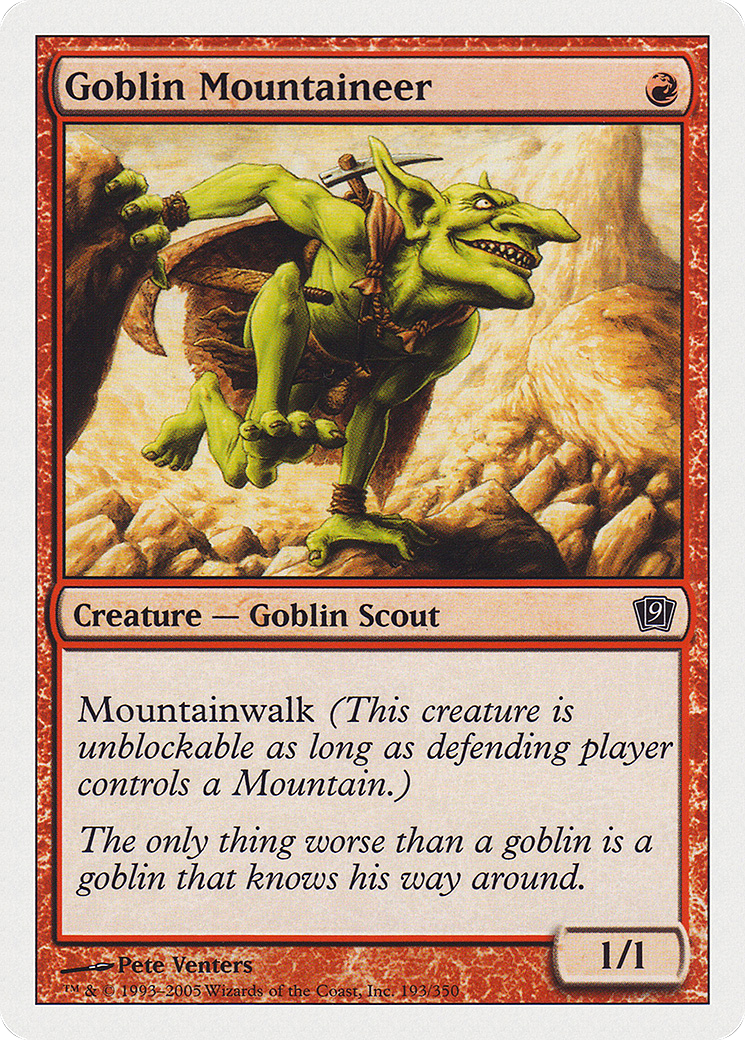 Goblin Mountaineer [Ninth Edition] Foil