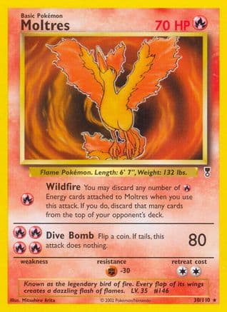 Moltres 30/110 - Legendary Collection Reverse Holofoil