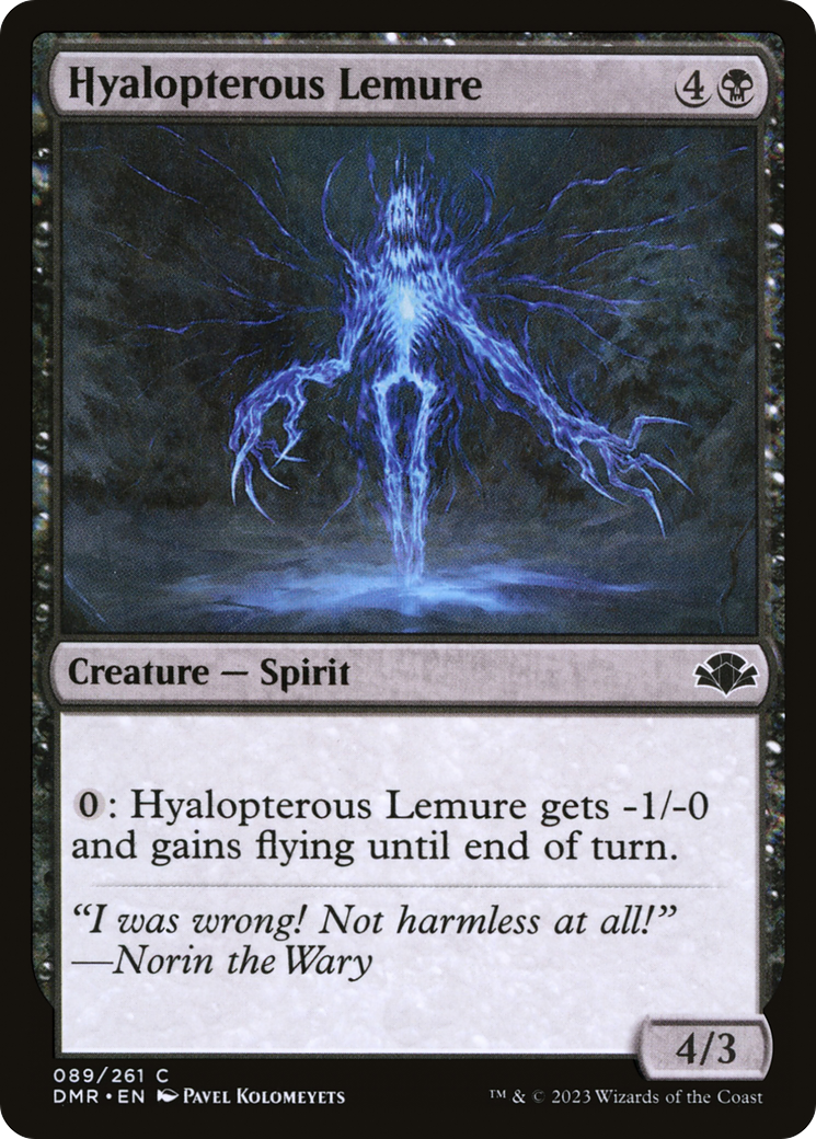 Hyalopterous Lemure [Dominaria Remastered] Foil