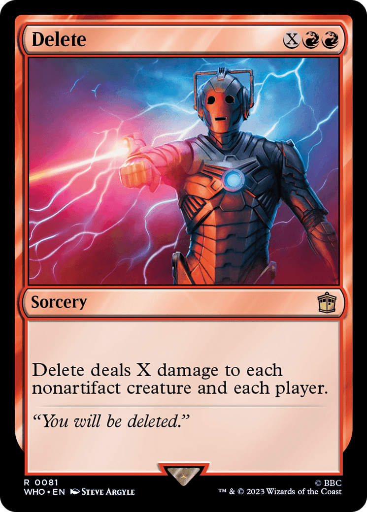 Delete [Doctor Who] Foil