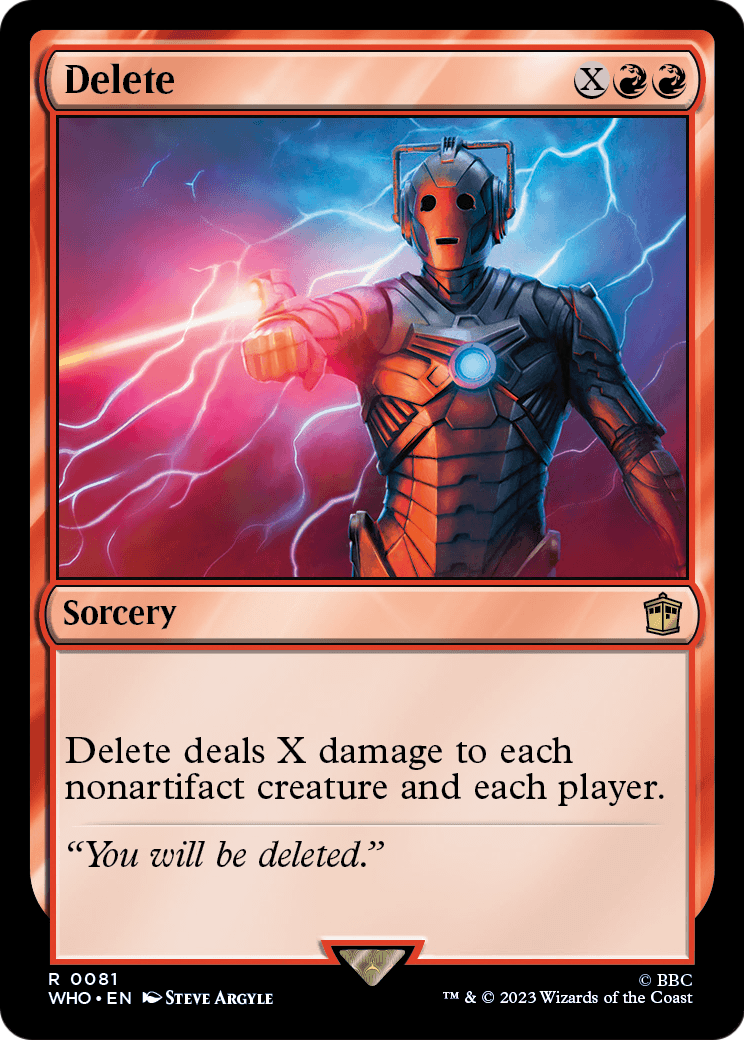 Delete [Doctor Who] Foil